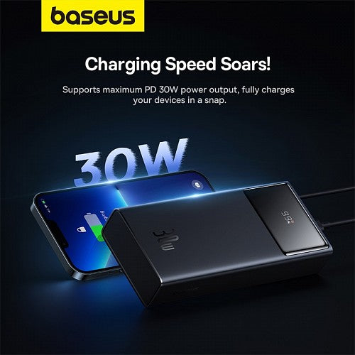 Baseus Powerbank 30W 30000mAh Star-Lord Digital Display White Baseus Powerbank 30W 30000mAh Star-Lord Digital Display White